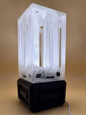 Stunning 3D Printed Modern Geometric Table Lamp | Premium LED Light UK