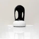 3D Printed Abstract Vase Black & White