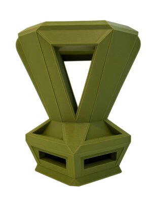 Architectural Black Vase – Bold 3D Printed Art Sculpture for Modern & Stylish Interiors