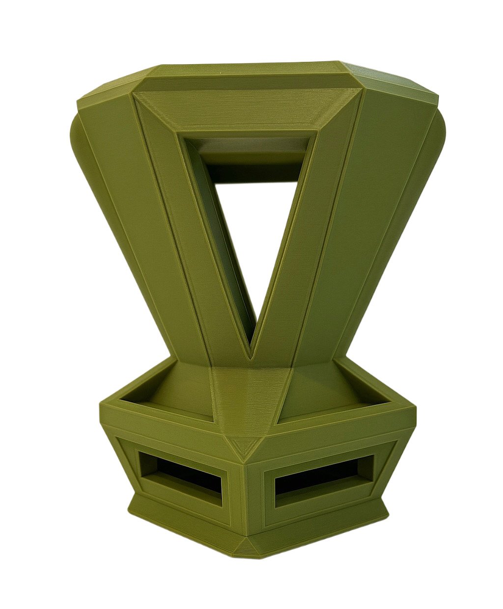 Architectural Black Vase – Bold 3D Printed Art Sculpture for Modern & Stylish Interiors