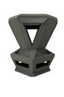 Architectural Black Vase – Bold 3D Printed Art Sculpture for Modern & Stylish Interiors