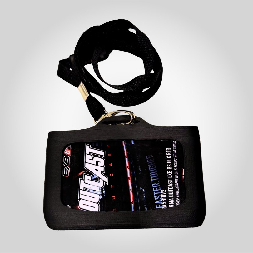 PrintNests3d_3D Printed Durable ID Badge Holder with Lanyard