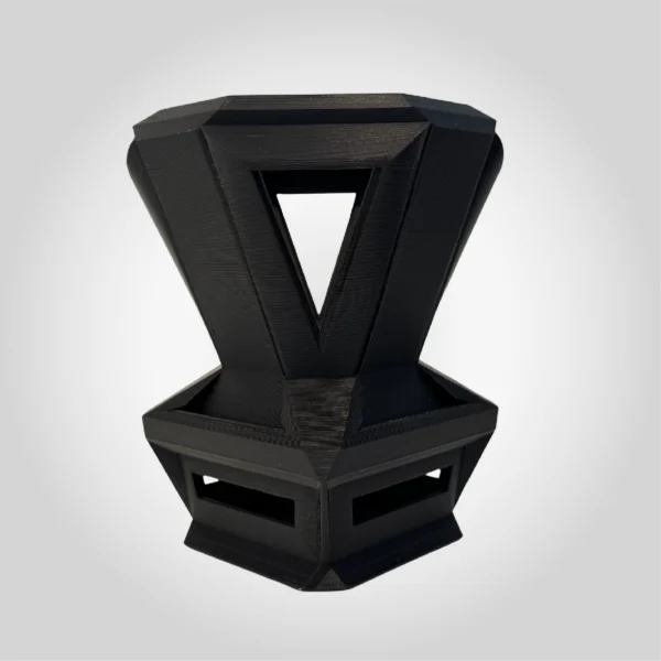 Architectural Black Vase – Bold 3D Printed Art Sculpture for Modern & Stylish Interiors