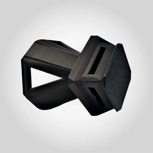 Architectural Black Vase – Bold 3D Printed Art Sculpture for Modern & Stylish Interiors