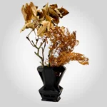 Architectural Black Vase – Bold 3D Printed Art Sculpture for Modern & Stylish Interiors