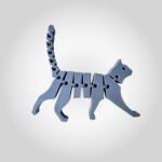3D Printed Articulated Flexi Cat Keychain