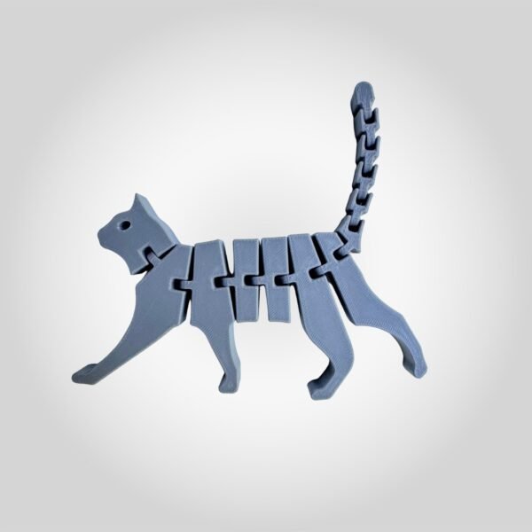 3D Printed Articulated Flexi Cat Keychain