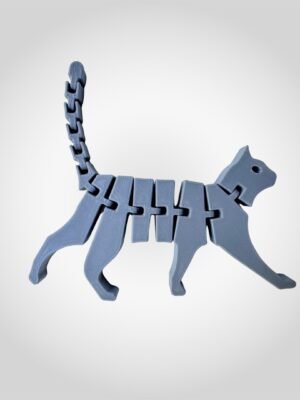 Printnests3d_ 3D Printed Articulated Flexi Cat Keychain
