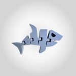 3D Printed Articulated Flexi Fish Keychain