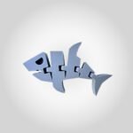 3D Printed Articulated Flexi Fish Keychain