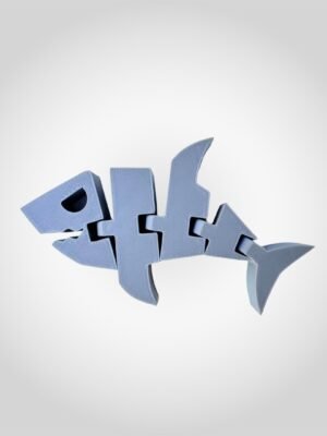 3D Printed Articulated Flexi Fish Keychain