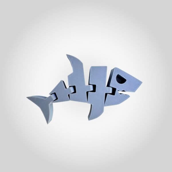 3D Printed Articulated Flexi Fish Keychain
