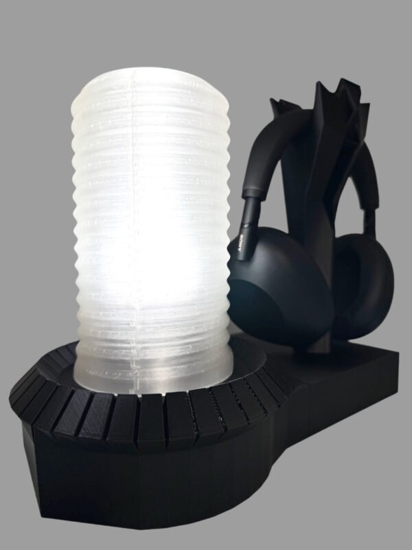 Headphone Stand and Lamp - Custom 3D printed