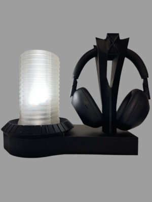 Headphone Stand and Lamp - Custom 3D printed