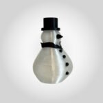 Charming 3D Printed Snowman Decor UK – White Festive Holiday Decoration