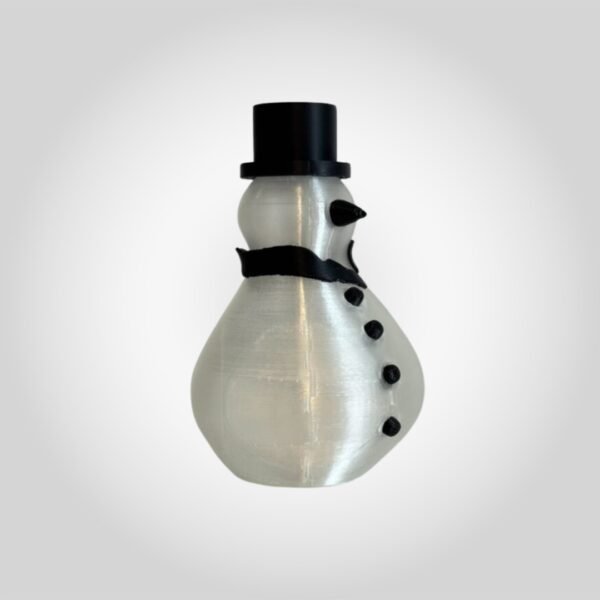 Charming 3D Printed Snowman Decor UK – White Festive Holiday Decoration