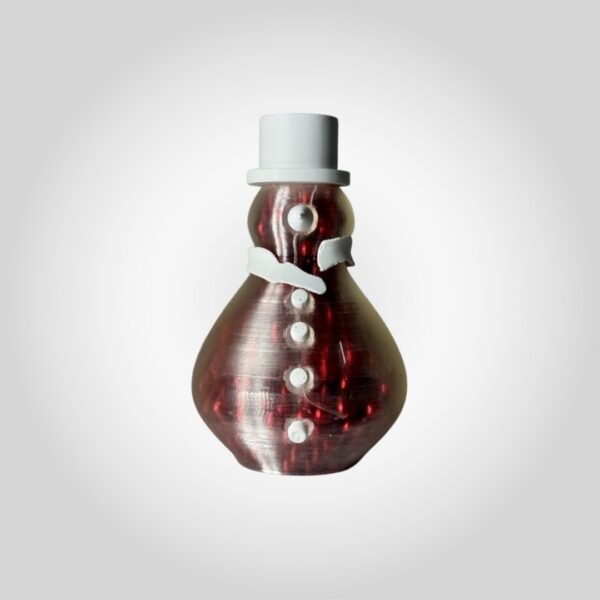 Festive 3D Printed Snowman Light UK – Modern Red LED Decoration for Cozy Homes