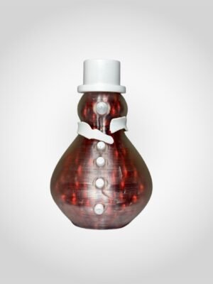 Festive 3D Printed Snowman Light UK – Modern Red LED Decoration for Cozy Homes