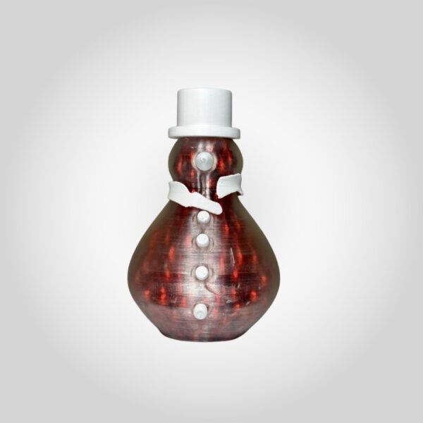 Festive 3D Printed Snowman Light UK – Modern Red LED Decoration for Cozy Homes