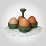 3D Printed Egg Holder – Modern Kitchen Counter Accessory