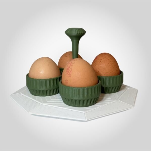 3D Printed Egg Holder – Modern Kitchen Counter Accessory