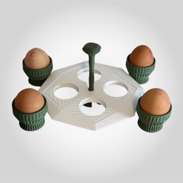 3D Printed Egg Holder – Modern Kitchen Counter Accessory