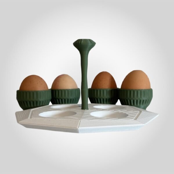 3D Printed Egg Holder – Modern Kitchen Counter Accessory