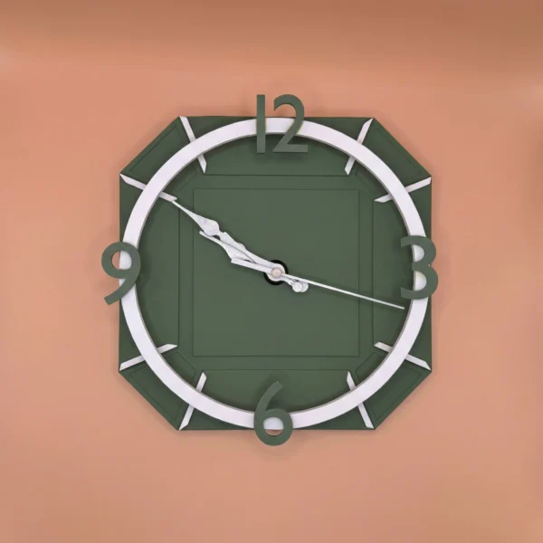 Stunning 3D Printed Wall Clock UK – Modern Silent Geometric Home Decor