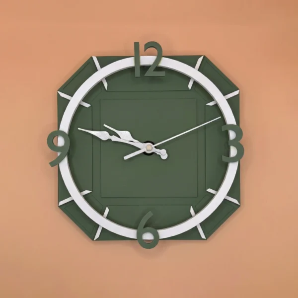 Stunning 3D Printed Wall Clock UK – Modern Silent Geometric Home Decor