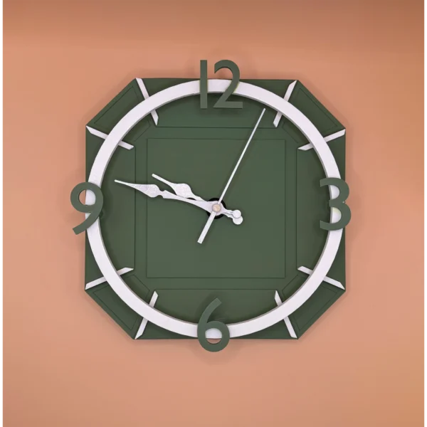 Stunning 3D Printed Wall Clock UK – Modern Silent Geometric Home Decor