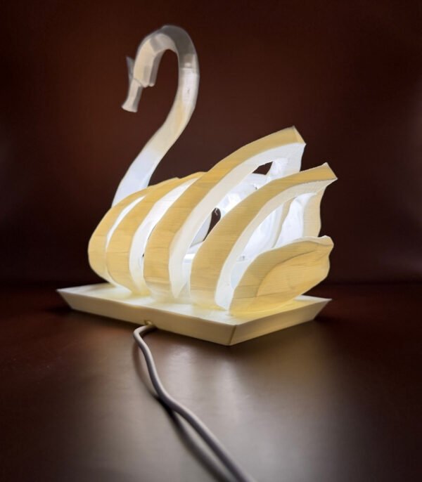 Elegant 3D Printed Swan Lamp UK – Modern Artistic Ambient Light