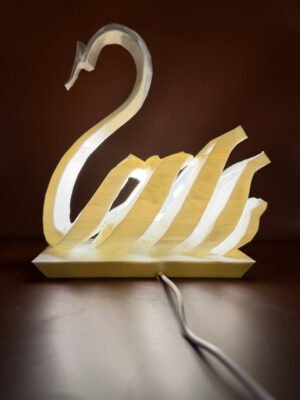Elegant 3D Printed Swan Lamp UK – Modern Artistic Ambient Light