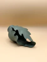 Stunning 3D Printed Green Leaf Shape Vase UK – Modern Botanical Home Decor