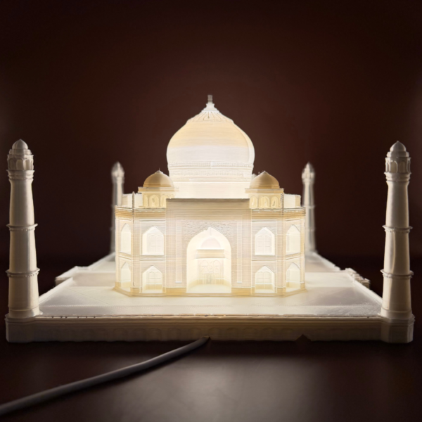 Premium 3D Printed Taj Mahal LED Lamp UK