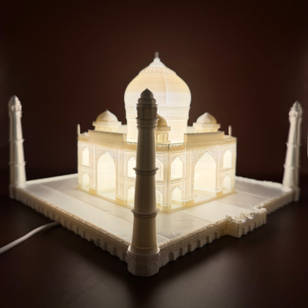 Premium 3D Printed Taj Mahal LED Lamp UK