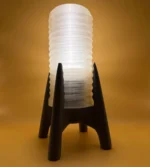 Stunning 3D Printed Rechargeable Bedside Lamp – Premium Wireless Ambient Light UK