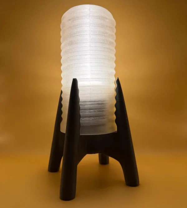 Stunning 3D Printed Rechargeable Bedside Lamp – Premium Wireless Ambient Light UK