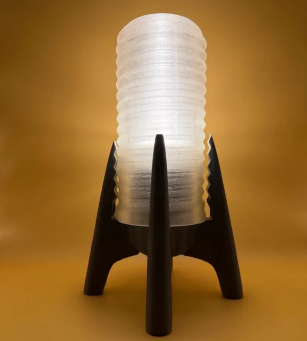 Stunning 3D Printed Rechargeable Bedside Lamp – Premium Wireless Ambient Light UK